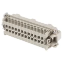 EPIC Heavy Duty Power Connector Insert, 16A Current Rating, 600V Voltage, 24 Contacts, Male, H-BE Series 10196000