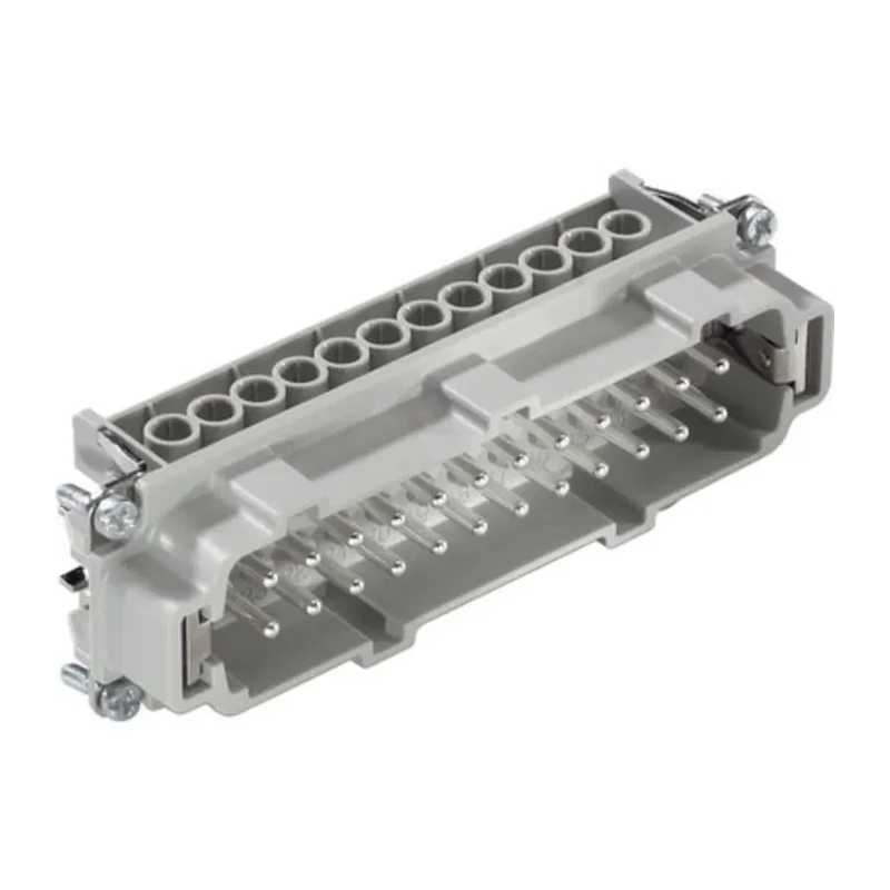 EPIC Heavy Duty Power Connector Insert, 16A Current Rating, 600V Voltage, 24 Contacts, Male, H-BE Series 10196000