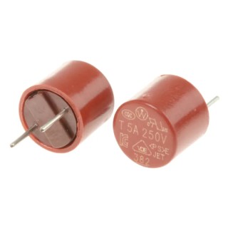 Littelfuse Non-Resettable Fuse Radial Lead 5A 250V AC Nylon Body Time Delay 3821500041