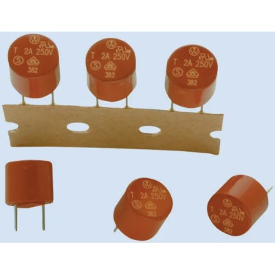 Littelfuse Non-Resettable Fuse Radial 1.25A 250V AC Nylon Body Time Delay 3821125041