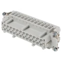 EPIC Heavy Duty Power Connector Insert 16A 600V H-BE Series Female 24 Contacts 10187000