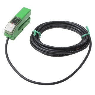 RS PRO Through Beam Photoelectric Sensor, Fork Sensor, 2 mm Detection Range, PNP Output, IP67 ABS Housing 377-8419