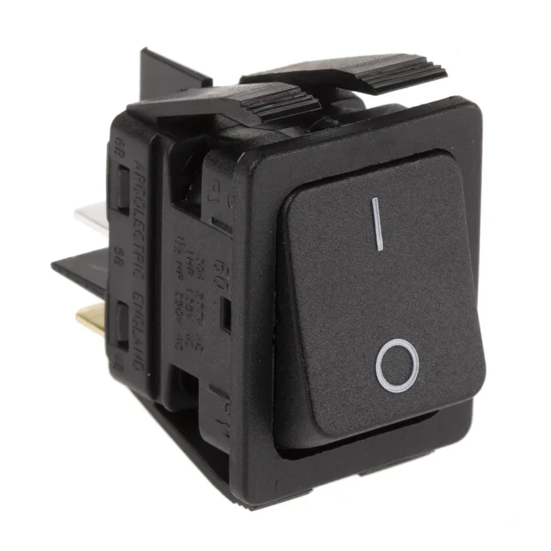 Arcolectric (Bulgin) Ltd DPST On-Off On-Off Rocker Switch Panel Aluminium Housing 16A 28V DC IP44 C6050ALAAC