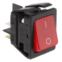 Arcolectric (Bulgin) Ltd Illuminated DPST On-Off On-Off Rocker Switch Panel Aluminium Housing 16A 28V DC IP44 C6053ALNAE