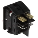 Arcolectric (Bulgin) Ltd Illuminated DPST On-Off On-Off Rocker Switch Panel Aluminium Housing 16A 28V DC IP44 C6053ALNAE