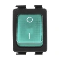 Arcolectric (Bulgin) Ltd Illuminated DPST On-Off Rocker Switch Panel 16A 30x22.1mm IP44 C6053ALNAM