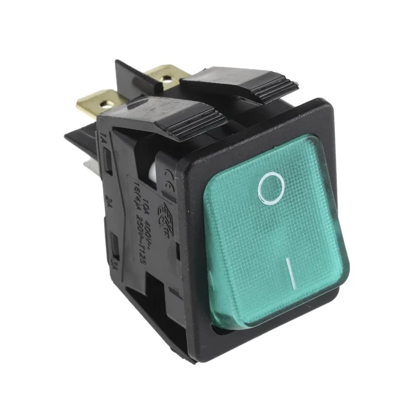 Arcolectric (Bulgin) Ltd Illuminated DPST On-Off Rocker Switch Panel 16A 30x22.1mm IP44 C6053ALNAM