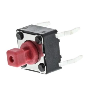 APEM Red Tactile Switch Button 3.8 mm SPST 50mA 12 V dc PCB DTS644RV