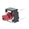 APEM Red Tactile Switch Button 3.8 mm SPST 50mA 12 V dc PCB DTS644RV