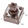 APEM Brown Tactile Switch Button 4 mm SPST Momentary 50mA 12V DC Surface Mount PCB DTSM644NV