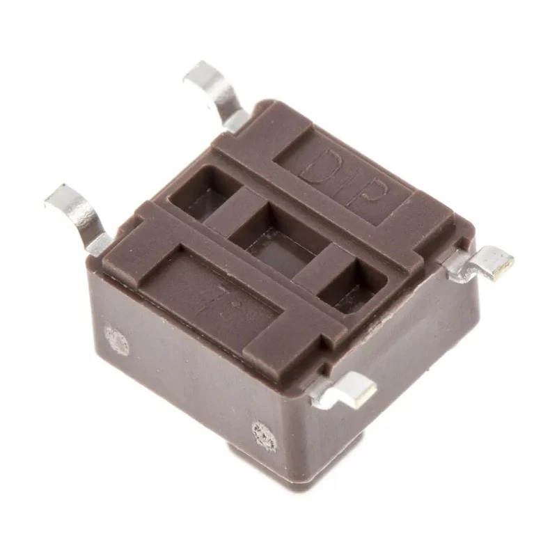 APEM Brown Tactile Switch Button 4 mm SPST Momentary 50mA 12V DC Surface Mount PCB DTSM644NV