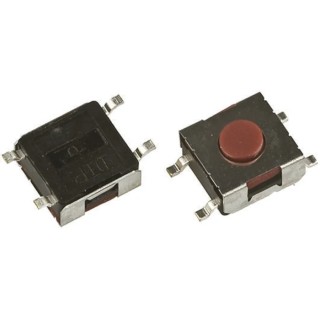 APEM Red Tactile Switch Button SPST-NO Momentary Surface Mount 50mA 12 V dc DTSMW67RV