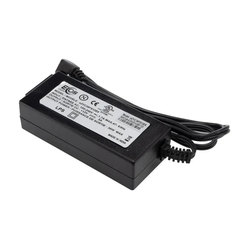 EOS 2.54 x 5.49 mm Centre Positive AC/DC Adapter 36 W 12V DC Output, 3 A CEL-22-LFeZVC36FS12E8