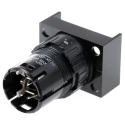 EAO Modular Switch Body Push Button Actuator Black 16mm Cutout Diameter 5A 61-1130.0