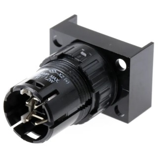 EAO Modular Switch Body Push Button Actuator Black 16mm Cutout Diameter 5A 61-1130.0