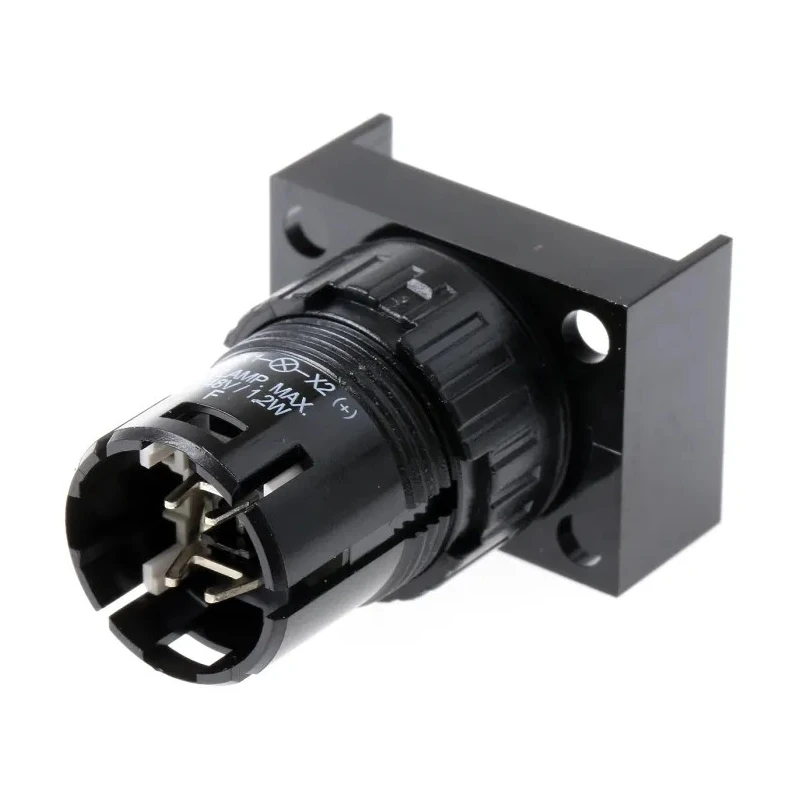 EAO Modular Switch Body Push Button Actuator Black 16mm Cutout Diameter 5A 61-1130.0
