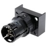 EAO Modular Switch Body Push Button Actuator Black 16mm Cutout Diameter 5A 61-1130.0