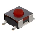 APEM Red Tactile Switch Button 9 mm SPST-NO 50mA 12 V dc Surface Mount DTSMW69RV