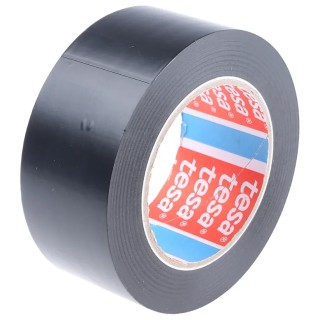 Tesa Black Self-Adhesive Lane Marking Tape 33 m Length, 50 mm Width, 0.18 mm Thickness 04169-00055-94