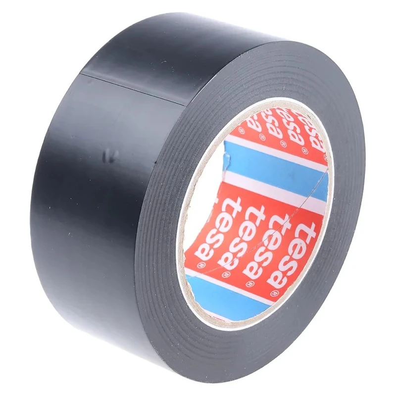 Tesa Black Self-Adhesive Lane Marking Tape 33 m Length, 50 mm Width, 0.18 mm Thickness 04169-00055-94