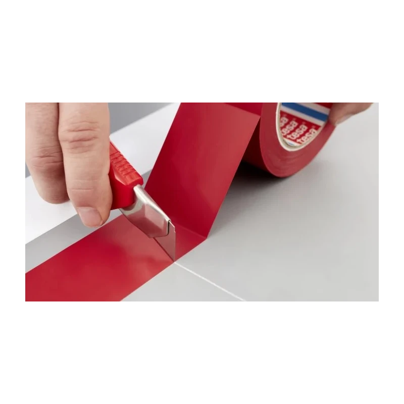 Tesa Red Self-Adhesive Lane Marking Tape 50mm Width x 0.18 mm Thickness x 33 m Length 04169-00059-94