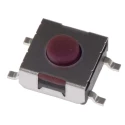 APEM Brown Tactile Switch Button 9 mm SPST-NO 50mA 12 V dc Surface Mount DTSMW69NV