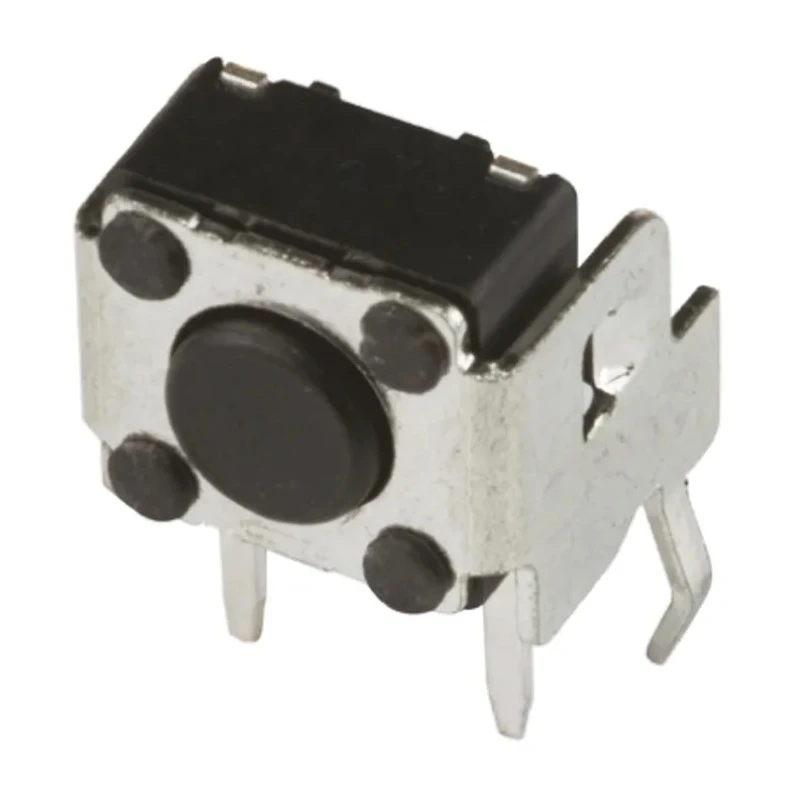 APEM Black Tactile Switch Button 1.3 mm SPST 50 mA 12 V dc Surface Mount DTSA62KV