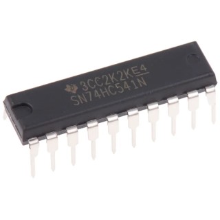 Texas Instruments 8-Channel Buffer & Line Driver Non-Inverting 3-State 20-Pin PDIP SN74HC541N
