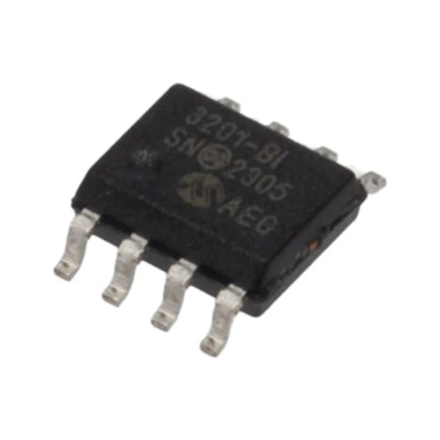 Microchip 12 bit Successive Approximation Register Analogue-to-Digital Converter 100 ksps, 8-Pin SOIC MCP3201-BI/SN