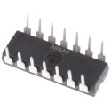 Microchip 4-Channel 12-Bit 100 ksps SAR Architecture Analogue to Digital Converter 14-Pin PDIP MCP3204-BI/P
