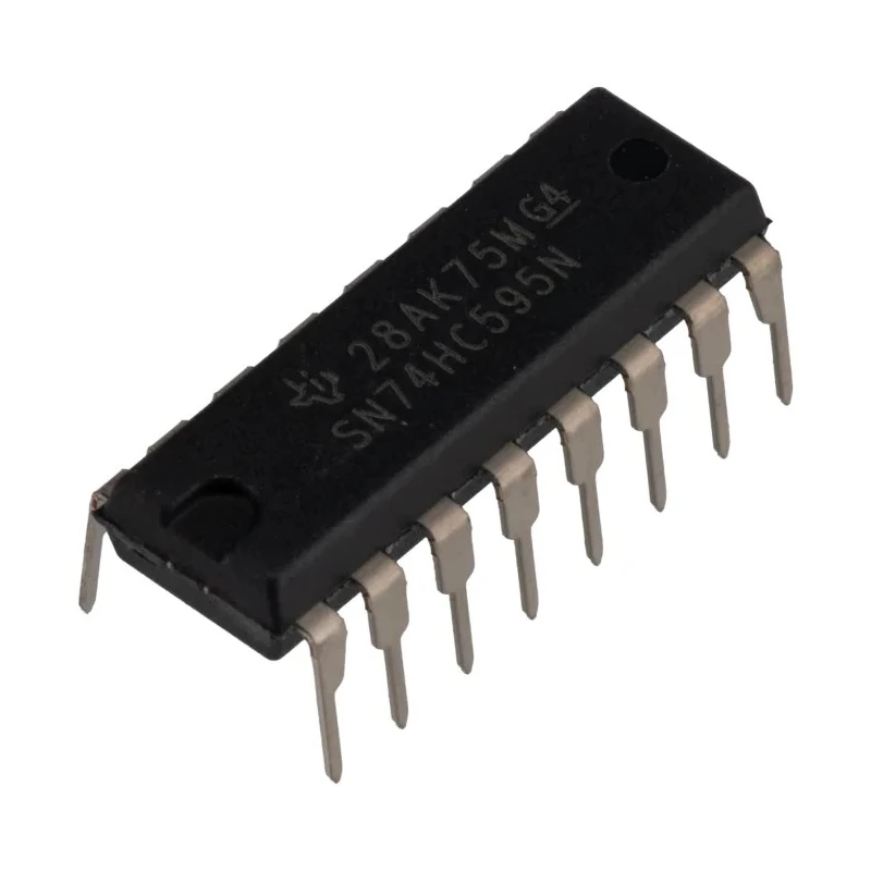 Texas Instruments 8-Stage Binary Shift Register, 16-Pin Through Hole PDIP, 2-6 V SN74HC595N