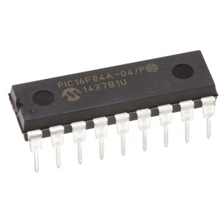Microchip 8-Bit PIC16F Microcontroller 4 MHz 1kB Flash 18-Pin PDIP PIC16F84A-04/P