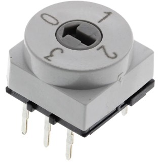 Hartmann Rotary Coded DIP Switch Through Hole Solder PT65121