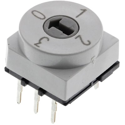Hartmann Rotary Coded DIP Switch Through Hole Solder PT65121