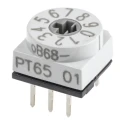 Hartmann Rotary Flush Rotary Coded DIP Switch Through Hole Solder PT65701