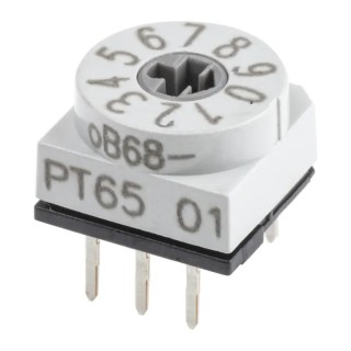 Hartmann Rotary Flush Rotary Coded DIP Switch Through Hole Solder PT65701