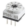Hartmann Rotary Flush Rotary Coded DIP Switch Through Hole Solder PT65701