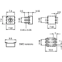 Hartmann Rotary Flush Rotary Coded DIP Switch Through Hole P36103