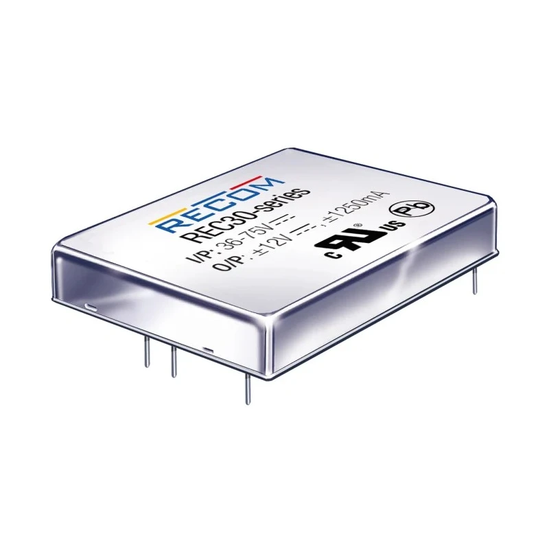 Recom Isolated DC/DC Converter 5V DC, 6A Output, 24V DC Input, 30W Power, Through Hole Mount, 85°C Maximum Operating REC30-Z
