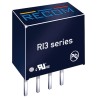 Recom Isolated 3W 15V DC Output DC/DC Converter, 200mA Output Current, 5V DC Input, Through Hole SIP Package RI3-0515S