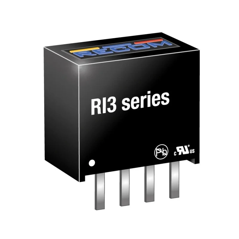 Recom DC/DC Converter 24V DC Input 250 mA Output, 3W Power, SIP Package, Through Hole Mount RI3-2412S
