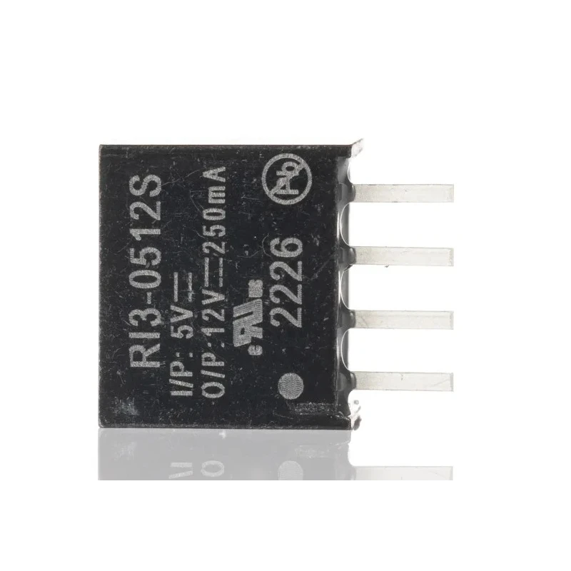 Recom DC/DC Converter, 12V DC Output, 250 mA, 5V DC Input, 3 W, SIP Package, Through Hole Mounting, Operating RI3-0512S
