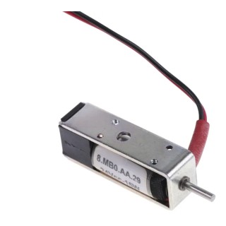 Mecalectro Linear Solenoid Push Pull 24V 15W 36mm Length 12.7mm Width 10mm Depth 8 MB0 AA 29 24VCC 15W