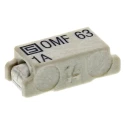 Schurter Non-Resettable Fuse 1A, 63 V AC/DC Thermoplastic Body, Fast Acting OMF 63 Series 3402.0009.11