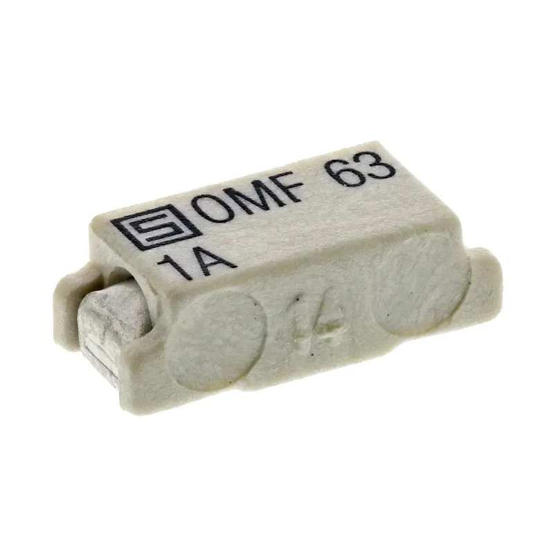 Schurter Non-Resettable Fuse 1A, 63 V AC/DC Thermoplastic Body, Fast Acting OMF 63 Series 3402.0009.11