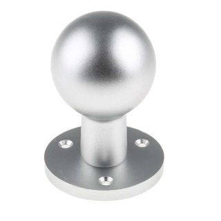 Steinbach & Vollman Aluminium Pull Handle, Anodised Aluminium, 78mm Height x 78mm Width x 55mm Length, Model 379-9141