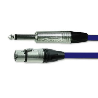 Van Damme Professional 5 m Blue Female XLR3 to Male XLR Cable