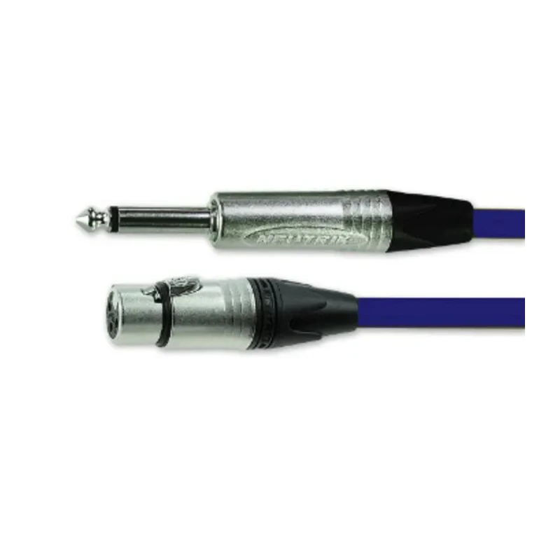Van Damme Professional 5 m Blue Female XLR3 to Male XLR Cable 
