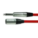 Van Damme Male XLR3 to Male XLR Cable Red 5 m 