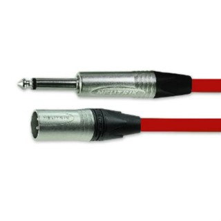 Van Damme Male XLR3 to Male XLR Cable Red 5 m